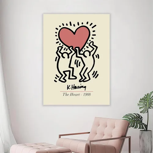 Vista 5 de Atrippy Pósteres minimalistas grandes, tapiz artístico para dormitorio, tapiz estético de pared de dibujos animados, bohemio y divertido póster