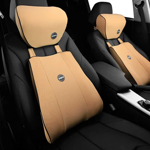Vista 2 de Ergocar Almohada viscoelástica para el cuello de terapia de postura, almohada ergonómica de apoyo para la espalda para el hogar, oficina, automóvil