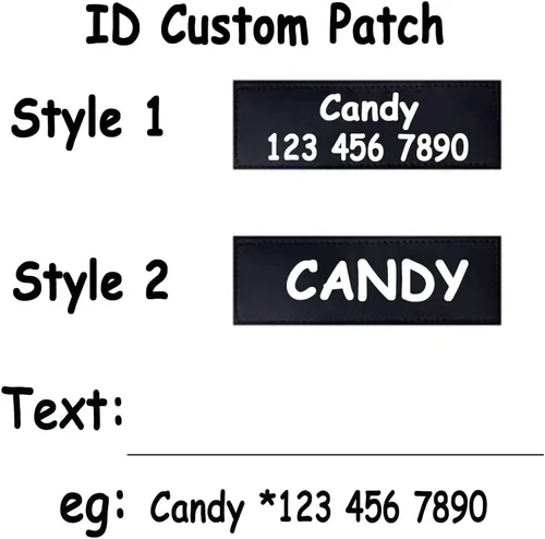 Vista 6 de Juego de correa de arnés para perro personalizado sin tirones con número de teléfono con nombre personalizado Reflective Breathable Heavy Duty