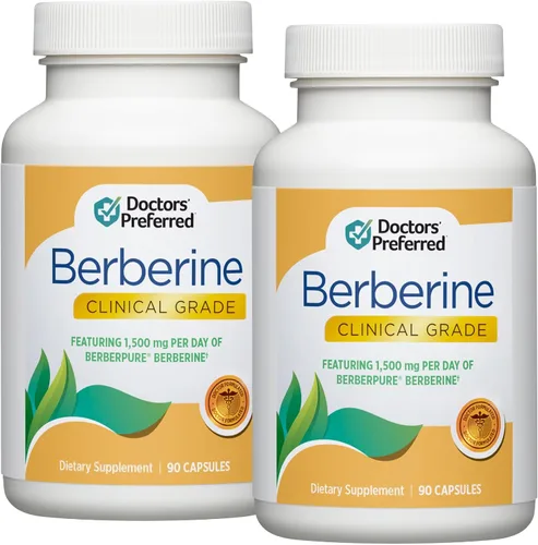 Vista 8 de Suplemento clínico de Berberina DOCTORS' PREFERRED - Formulado por médicos 1500 mg por porción diaria 90 unidades Suplemento de berberina