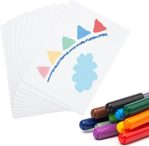 Vista 3 de 648 cartas blancas en blanco, cartas de juego en blanco para escribir, tarjeta flash de índice imprimible de 2.5 x 3.5 pulgadas para tarjetas
