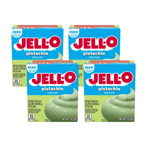 Vista 33 de Jell-O Postre de gelatina sin azúcar, plátano fresa (paquete de 4)