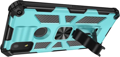 Vista 2 de Funda para teléfono Cricket Debut Smart, Cricket Debut Smart 2022 con protector de pantalla, soporte de anillo para montaje magnético en automóvil