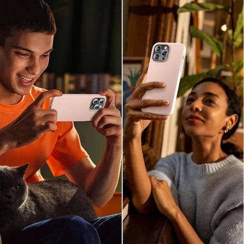 Vista 2 de Cordking Funda diseñada para iPhone 14 Pro Max, silicona líquida de alta calidad a prueba de golpes para iPhone 14 ProMax
