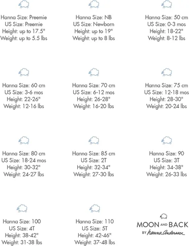 Vista 2 de Moon and Back by Hanna Andersson Unisex Babies Wearable Blanket Sleepwear