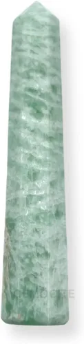 Vista 11 de WholesaleGemShop - Torre de obelisco de piedras preciosas de 3 pulgadas, faceta gigante, cristal de roca de Aura Rock Natural pulido Earth Wand