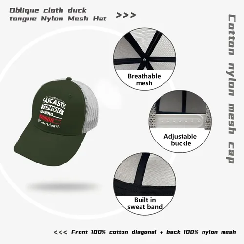 Vista 6 de devor Sombrero de papá sarcástico Comentario Cargando Please Wait Dad Hat for Men Gorra divertida ajustable