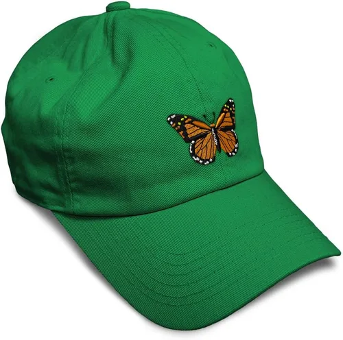 Vista 12 de Gorra de béisbol suave con diseño de mariposa monarca, con insectos, bordado de mariposa, de algodón, para hombres y mujeres