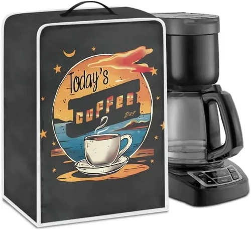 Vista 17 de Mumeson Funda para cafetera de girasol, extra grande, ligera, con asa, cubierta para máquina de café, tostadora, cubierta a prueba de polvo