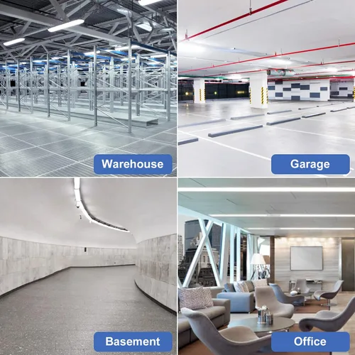 Vista 8 de Lámpara LED de tienda de 8 pies, 120 W, 14400 lúmenes, 6500 K, blanco frío, T8 V, tubo de luz LED integrado con 4 filas de luz para puerta