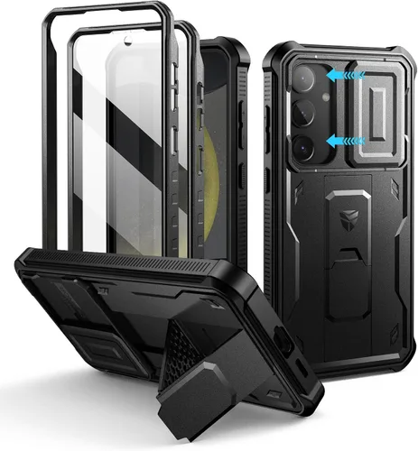 Vista 69 de Dexnor Funda para Samsung Galaxy S24 con Cubierta Deslizante Integrada para Cámara y Protector de Pantalla y Soporte, Funda Resistente a los Golpes