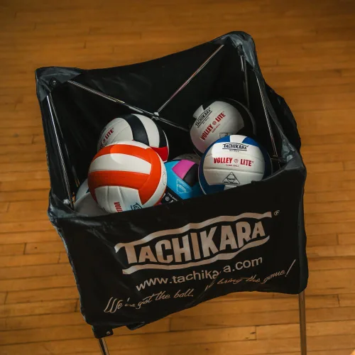 Vista 5 de Tachikara carrito de pelotas portátil.