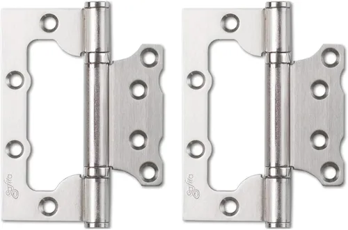 Vista 4 de VDOMDOORS Puerta francesa maciza de vidrio opaco, 2 lites, 18 x 84 pulgadas/Sete 6222 seda blanca/manija de marco de panel regular individual/baño