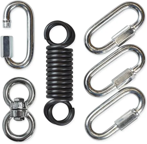 Vista 3 de Meister Kit de ahorro de hardware para bolsas pesadas con resorte, giratorio y mosquetones