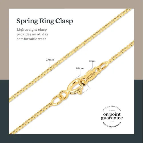 Vista 3 de Collar de plata de ley 925 KEZEF para mujer Cadena delgada de 0.7 mm chapada en oro de 18k, cadena de oro rosa para mujer, joyería de collar