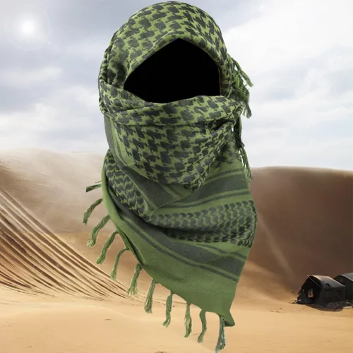 Vista 5 de FREE SOLDIER - Bufanda militar, shemagh, pañuelo palestino, bufanda para la cabeza o el cuello, pañuelo árabe, pañuelo del desierto para la cabeza