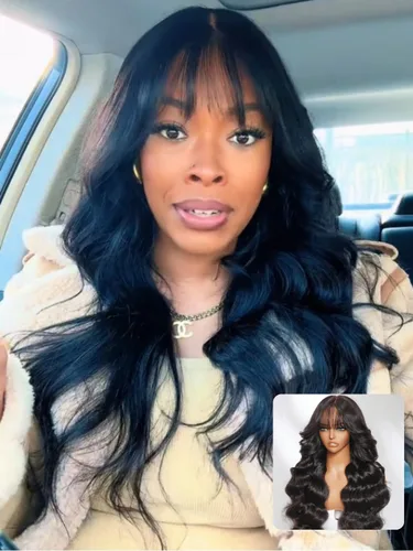 Vista 16 de Nadula Pre Everything Body Wave 13x4 Peluca de encaje frontal con cabello humano, onda corporal, con cordón elástico, sin pegamento, pre-arrancada