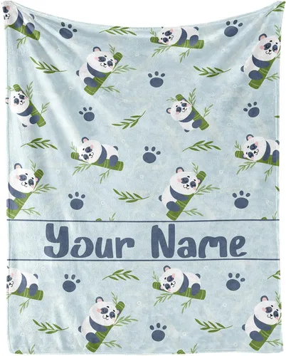 Vista 12 de Manta de panda – Mantas de franela suave para niñas, niños y mascotas, mantas cálidas de panda para todas las estaciones, sofá, regazo y silla, 40 x
