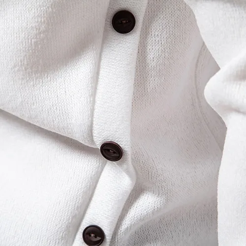 Vista 5 de Camisas de hombre de manga larga sólido cuello alto suéter regular ajuste ligero suéter suave ajustado ropa al aire libre