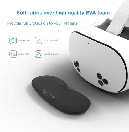 Vista 2 de Digicharge Protector de cubierta de lente VR, compatible con Meta Quest 3S, 3S Xbox Edition, Quest 3, Quest 2, Oculus Rift S, Valve Index, Pico 4