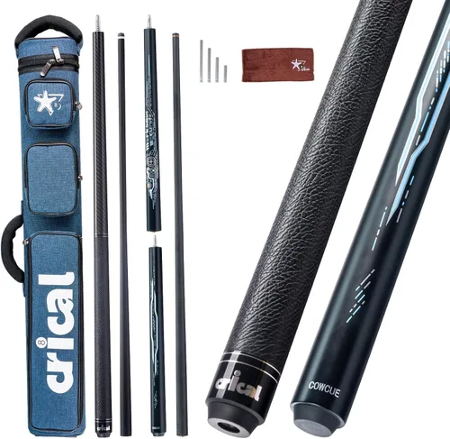 Vista 10 de CRICAL Pro Taper Carbon Fiber Pool Cue, Low Deflection Billiards Cue Stick