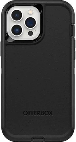 Vista 7 de OtterBox Funda para iPhone 13 Pro Max y iPhone 12 Pro Max Defender Series - Negro, resistente y duradera, con protección de puerto, incluye soporte