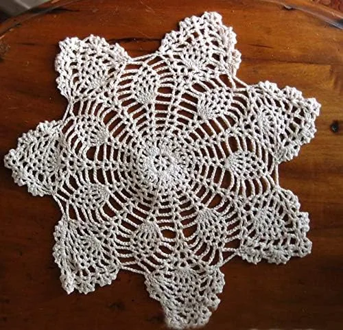 Vista 3 de Quasimoon tapetes de mesa de algodón en crochet y encaje, de PaperLanternStore