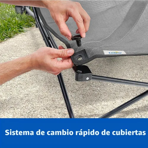 Vista 6 de Coolaroo On-The-Go - Kit de cama elevada para perros portátil y refrescante con tela HeatShield para perros pequeños, ligera y compacta, incluye