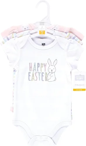 Vista 39 de Hudson Baby baby-girls Cotton Bodysuits 3-pack