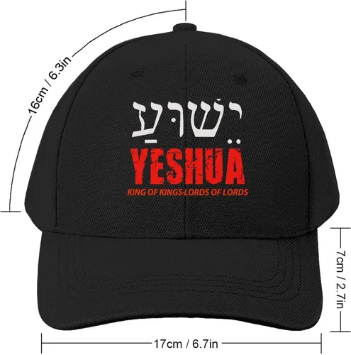Vista 2 de Yeshua Jesus Christian Gorra Deportiva Denim Casquette Ajustable Papá Trucker Sombreros