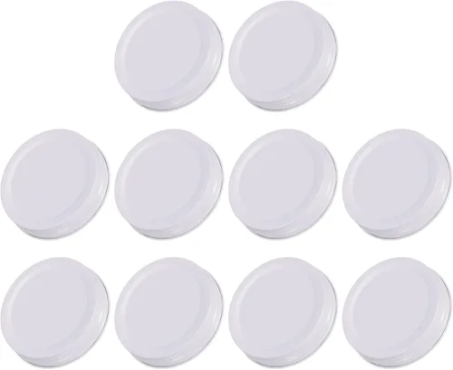 Vista 6 de uxcell Tapas para tarros de conserva, 2.76 pulgadas, boca regular, tapas de placa de hojalata a prueba de fugas para conservas de cocina