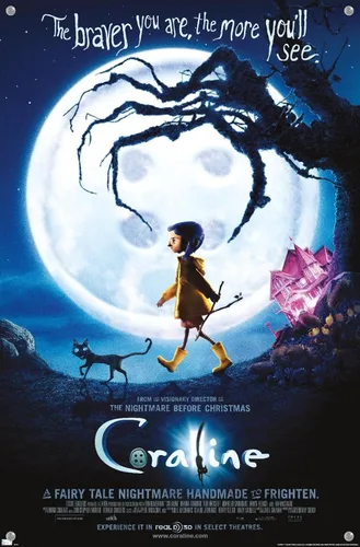 Vista 4 de Trends International Coraline Braver - Póster de pared de una hoja, 14.72 x 22.37 pulgadas, paquete de póster premium y alfiler