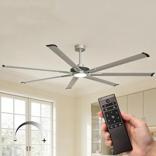 Vista 10 de Ventilador de techo de 72 pulgadas sin luz, ventilador de techo Modren con control remoto