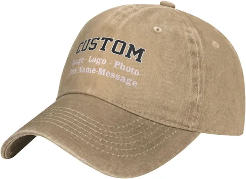 Vista 12 de Gorras de béisbol unisex personalizadas para hombres y mujeres, sombrero personalizado con tu propia imagen, logotipo, texto, nombre, gorras