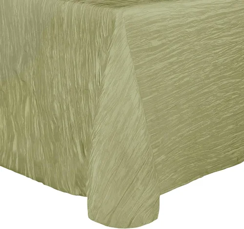 Vista 8 de Ultimate Textile Delano Crinkle - Mantel ovalado de tafetán (50 x 90 pulgadas), color negro
