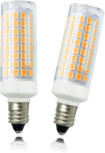 Vista 11 de Bombilla LED E11 7W regulable Mini Candelabro Base 75W Halógeno Equivalente, T3/T4 JD Bombilla LED Maíz para Candelabros de Interior Gabinete Blanco