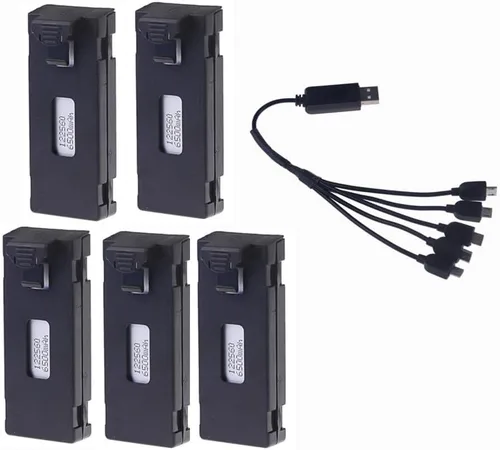 Vista 7 de RC Drone Battery for E88 E99 E88PRO E525 E99PRO, K3 3.7V 6500Mah Quadcopter Helicopter Mini Drone Battery(1pcs 6500mah e88)