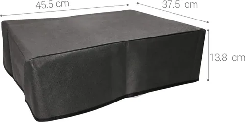 Vista 3 de kwmobile Cubierta antipolvo compatible con HP Envy 4525 - Funda de impresora - Funda protectora de tela - Gris oscuro
