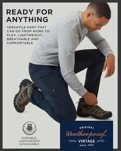 Vista 5 de Weatherproof Vintage Pantalones cargo para hombre Pantalones cargo casuales para hombre, pantalones de senderismo para hombre, pantalones