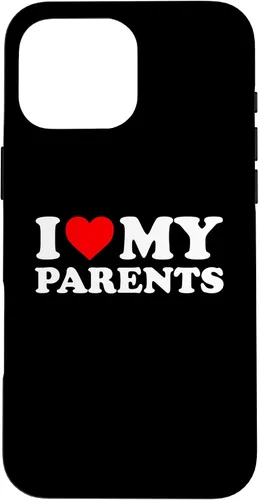 Vista 19 de I Love My Parents - Red Heart Case for iPhone 16