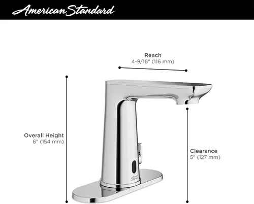 Vista 4 de American Standard 7020255.295 Grifo de baño sin contacto integrado Clean-IR