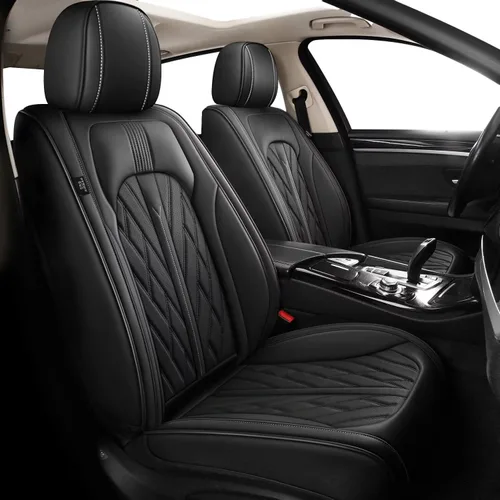 Vista 8 de Juego completo de fundas de asiento para automóvil para Mazda 3 Sedan/Hatchback 2007-2019, cojines de asiento de cuero transpirables e impermeables