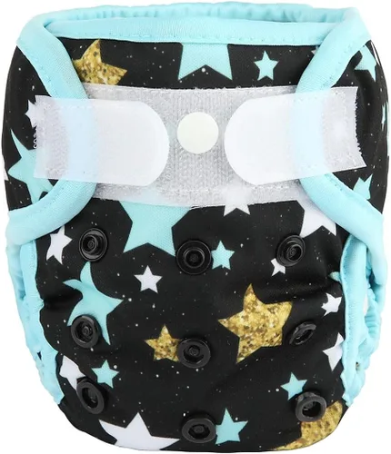 Vista 10 de Funda para pañales para recién nacidos con broche y pestaña de lavado, material PUL, 1 unidad