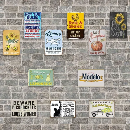 Vista 6 de Ice cold Cours Light Beer Served Here Vintage Metal Bar Signs Cartel de lata de 12 x 8 pulgadas