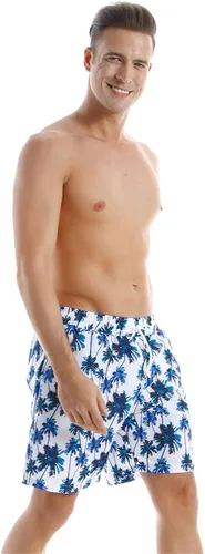 Vista 3 de Conjunto de trajes de baño a juego de la familia con estampado de hojas