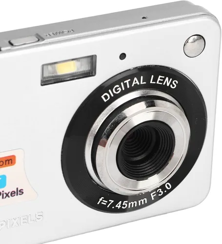 Vista 7 de Cámara digital, 48MP 2.7in LCD 4K Vlogging Cámara para disparar (Plata)