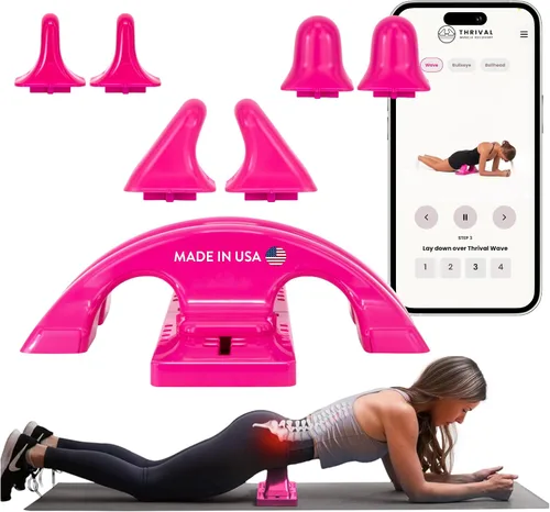 Vista 15 de Thrival - Herramienta de liberación muscular completamente ajustable para psoas, flexor de cadera, espalda, glúteo, iliaco y cuello para liberación