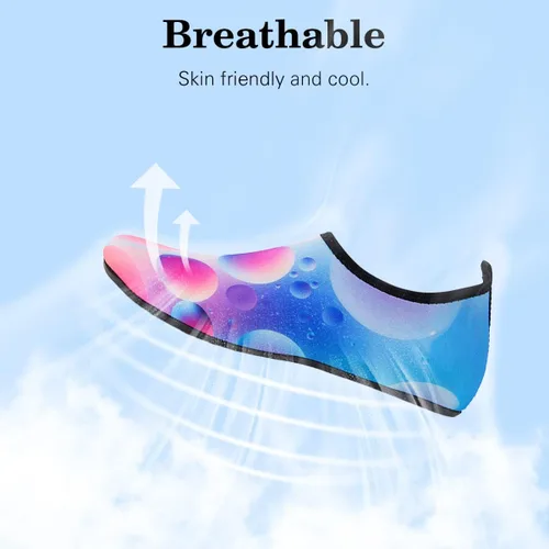 Vista 2 de Calcetines acuáticos, zapatos de agua para playa, calcetines de yoga descalzos de secado rápido para surf, piscina, natación, zapatos para mujeres