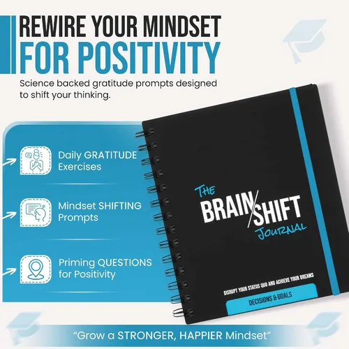 Vista 6 de The Behavior Shift Brain Shift Journal: Decisiones y objetivos - Planificador de productividad con indicaciones guiadas para crecimiento personal