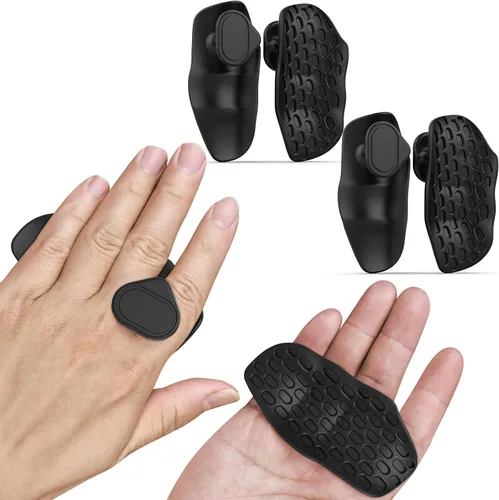 Vista 8 de Anti-Slip Workout Grips, Ergonomics Rubber Gym Grips, Weight Lifting Grips for Hand Protection, Workout Gym Gloves for Men and Women Deadlift